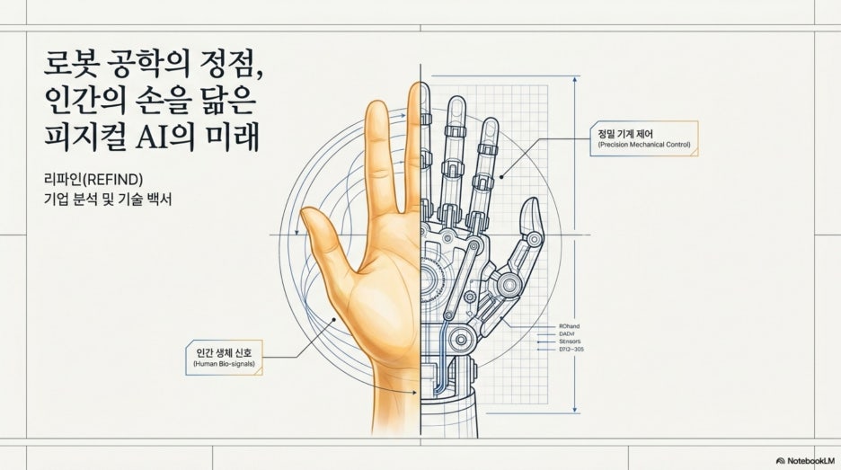 로봇 공학의 정점, 인간의 손을 닮은 리파인 ROhand와 피지컬 AI의 미래