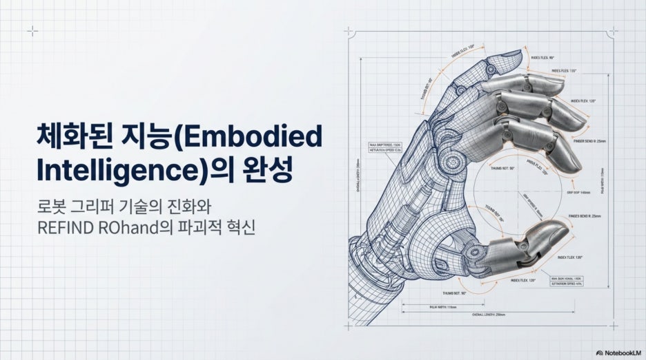 로봇 그리퍼의 혁신: 라스트 센티미터를 해결하는 리파인(REFIND) ROhand와 반사 제어 기술