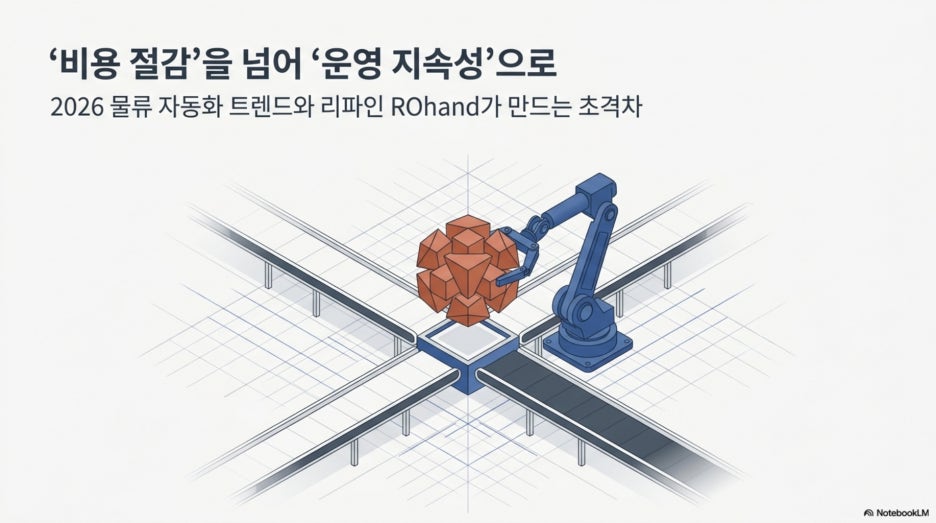 2026 물류 자동화 비용 절감을 넘어 운영 지속성으로: 협동 로봇과 리파인 ROhand가 만드는 초격차