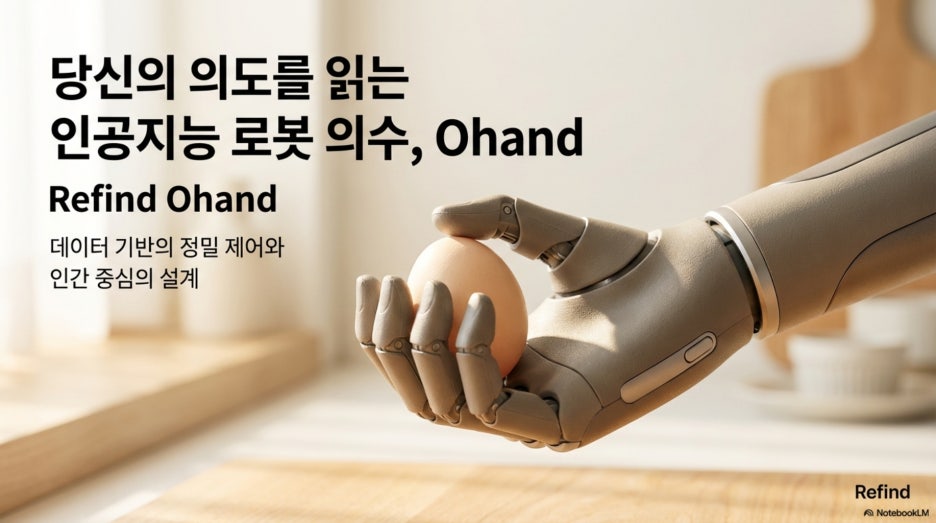 리파인(REFIND)이 여는 전자의수의 대중화: AI 로봇 손 Ohand의 모든 것