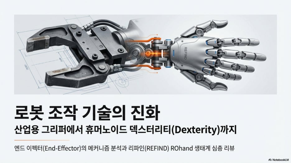 로봇의 손, 그리퍼(Gripper)의 세계: 종류와 원리부터 ROhand 까지