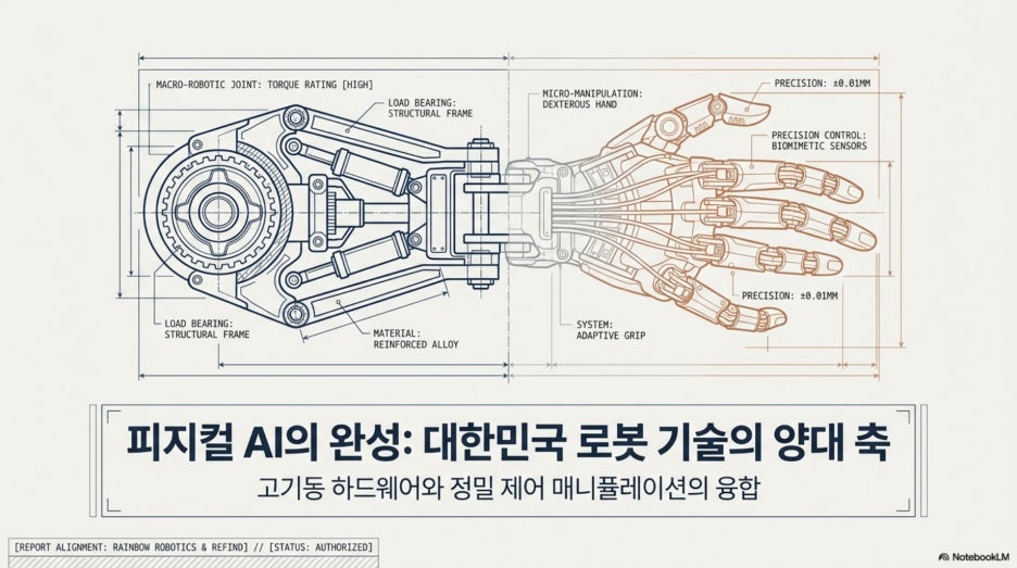 국내 로봇 기술의 정점: 레인보우로보틱스 로봇의 혁신과 리파인 섬세한 로봇손