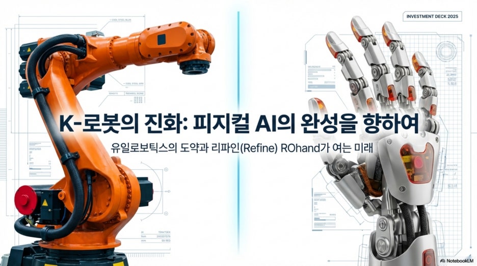 유일로보틱스의 도약과 리파인 ROhand가 만드는 피지컬 AI의 미래