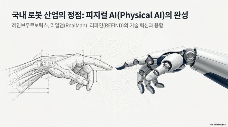 국내 로봇 산업의 정점: 레인보우로보틱스, 리얼맨(RealMan), 그리고 리파인(REFIND)의 기술 혁신 분석