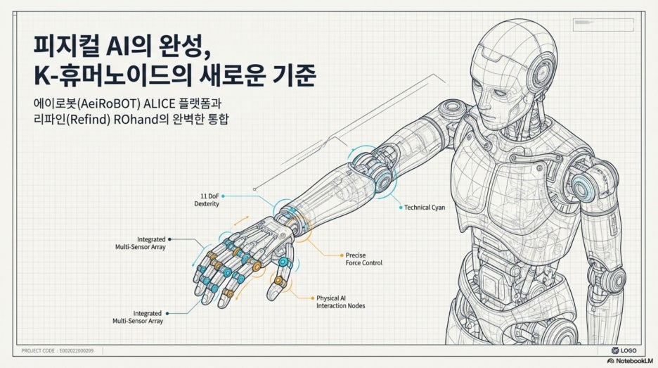 K-휴머노이드의 진화: 에이로봇(AeiROBOT)과 리파인(REFIND) ROhand가 만드는 일하는 로봇의 미래