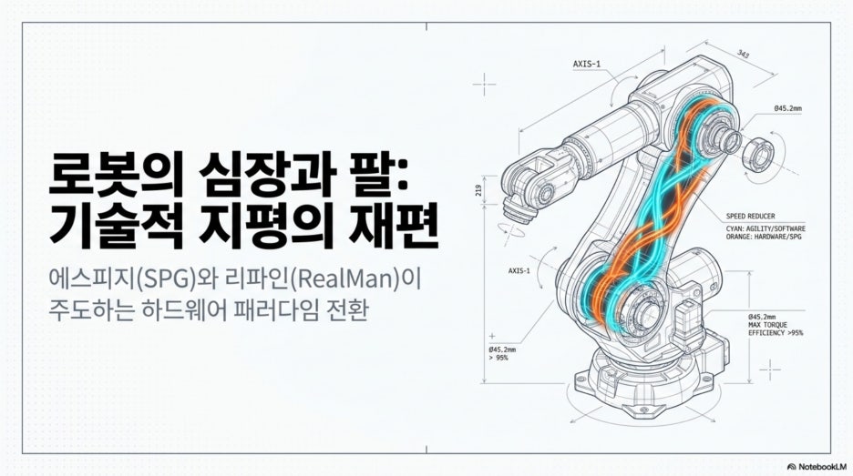 에스피지(SPG) 정밀 감속기와 리파인(RealMan) 협동로봇이 그리는 기술적 지평
