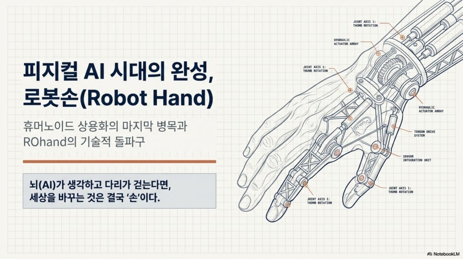 휴머노이드 로봇의 정점, 일하는 로봇손이 바꾸는 산업의 미래와 리파인ROhand