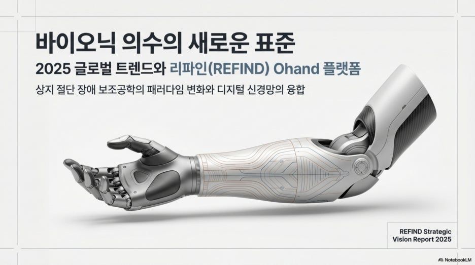 내 손처럼 움직이는 미래: 최신 전자의수 트렌드와 리파인(REFIND) Ohand 집중 분석