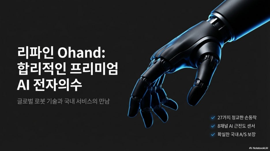 내일의 일상을 여는 기술: 로봇 의수(전자의수)의 모든 것! 가격, 원리