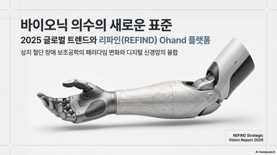 내 손처럼 움직이는 미래: 최신 전자의수 트렌드와 리파인(REFIND) Ohand 집중 분석