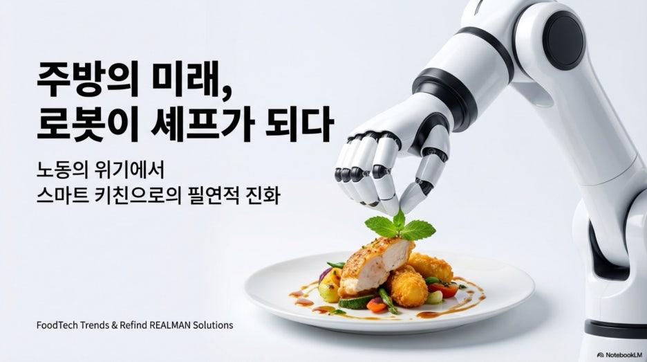 인력난의 해법, 푸드테크 트렌드와 리얼맨 로보틱스 협동로봇 솔루션