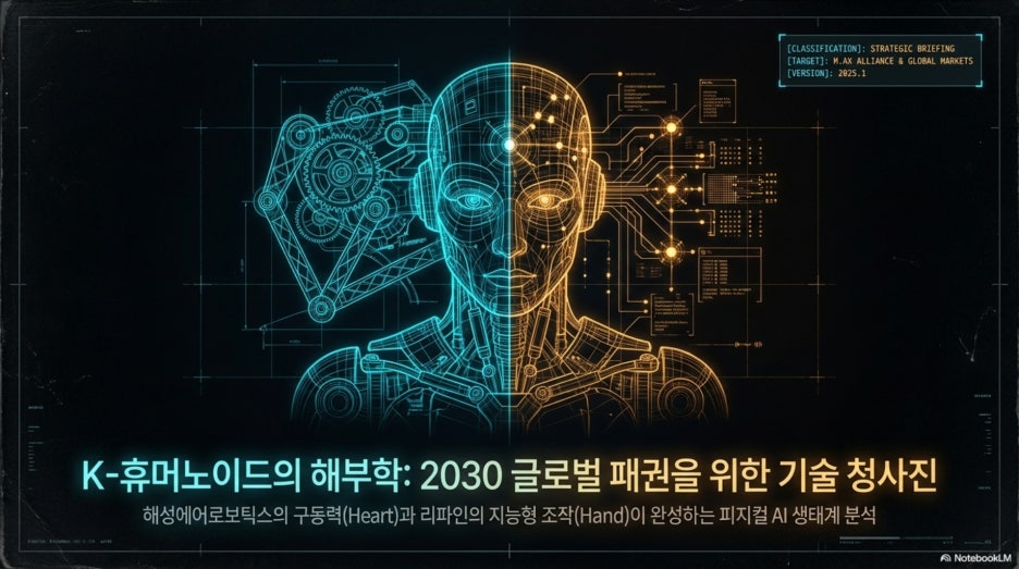 K-휴머노이드의 심장과 손: 해성에어로보틱스의 정밀 감속기와 리파인 ROhand 기술 분석