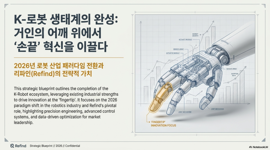 국내 로봇 기업 현재와 미래: 대기업의 각축전부터 손끝 기술의 혁신 리파인까지