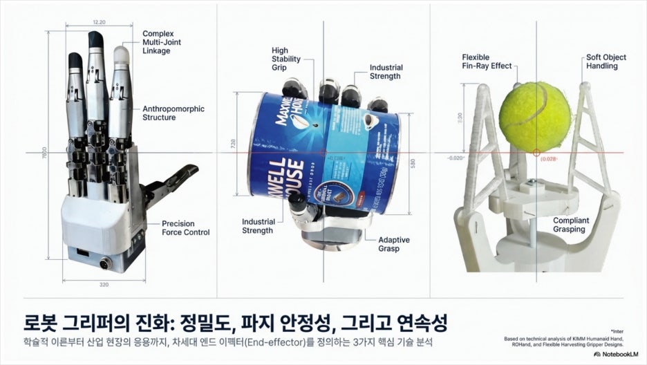 왜 로봇팔 그리퍼가 정밀도를 좌우하는가