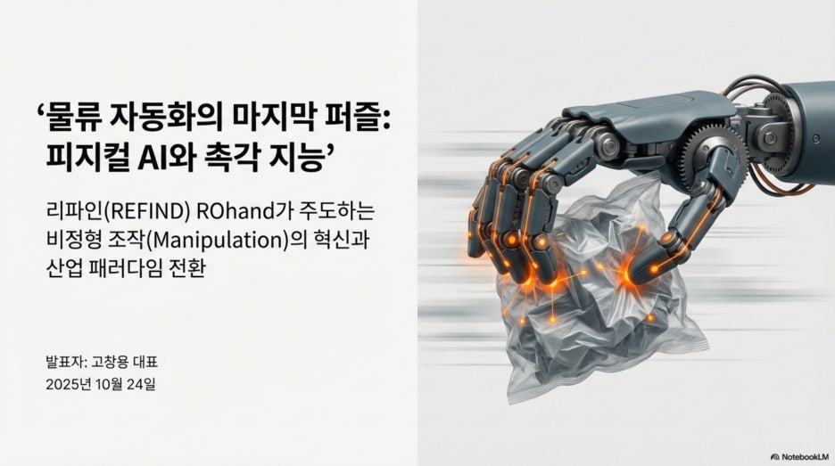 물류 자동화의 마지막 퍼즐, 일하는 손 ROhand와 촉각 지능이 여는 피지컬 AI 시대