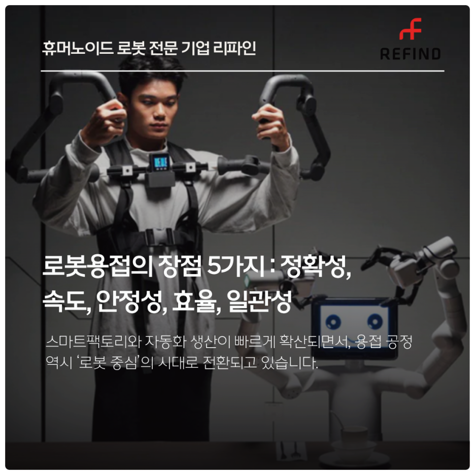 로봇용접의 장점 5가지 : 정확성, 속도, 안정성, 효율, 일관성