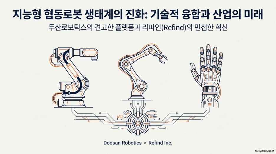 지능형 로봇 생태계의 주역: 두산로보틱스 협동로봇과 리파인(REFIND)의 기술적 조우