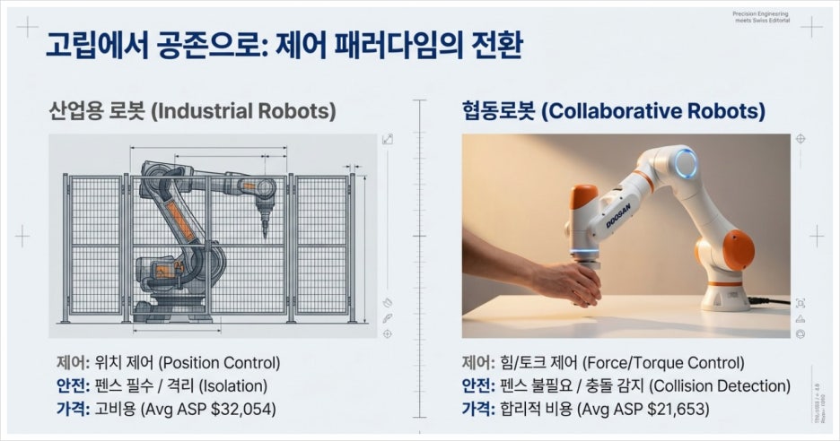 협동로봇은 왜 안전한가?기술 구조로 보는 협동로봇 안전 메커니즘