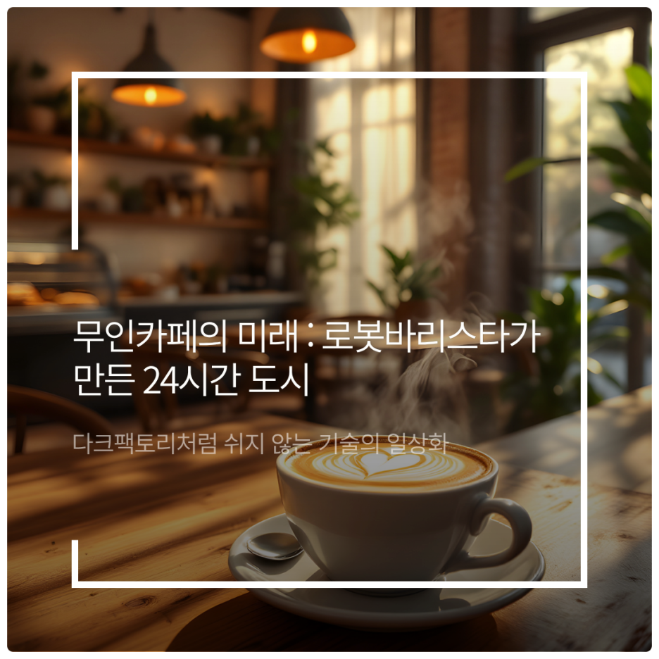 무인카페의 미래: 로봇바리스타가 만든 24시간 도시